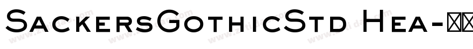 SackersGothicStd Hea字体转换